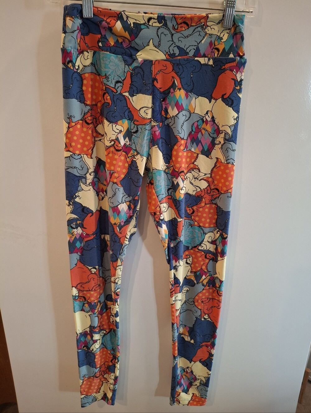 Womens Multicolor Oogie Boogie Print Leggings
